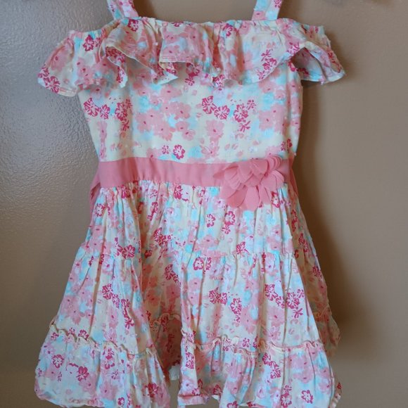 Little Lass Other - little lass dresses| floral multi-colored little girl's dress sz4| Easter/summer